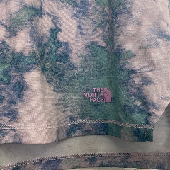 The North Face Blue and Purple Tie-Dye Short Sleeve Tee - Picture 2 of 4
